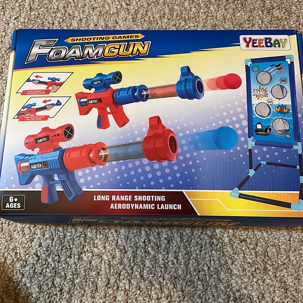 NEW kids foam shooting game